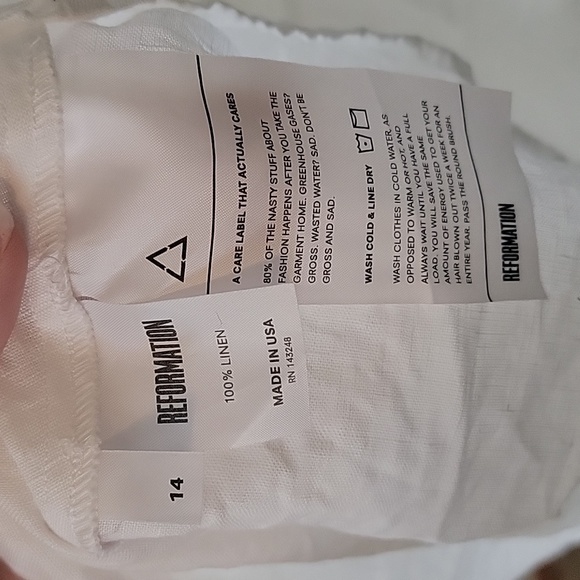 Reformation white lace up dress - Picture 5 of 5